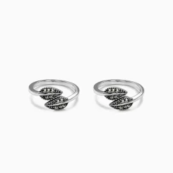 Oxidised Silver Vihanga Toe Rings
