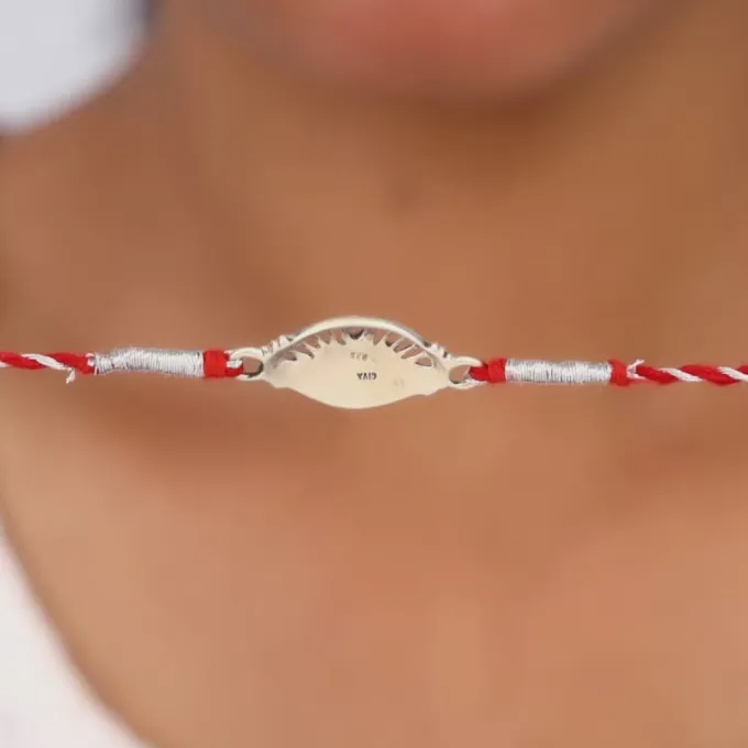 Oxidised Silver Vinayak Rakhi