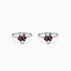 Oxidised Silver Yashika Toe Rings