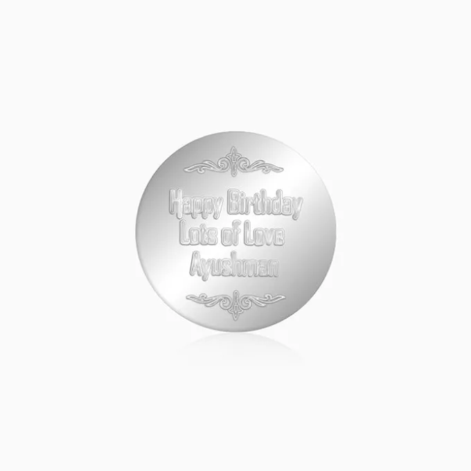 Personalised Silver 999 Heartfelt Wish Coin 10g