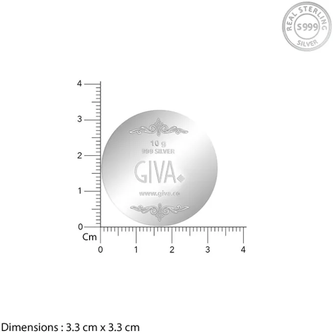 Personalised Silver 999 Heartfelt Wish Coin 10g