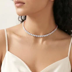 Rhodium Luminous Necklace
