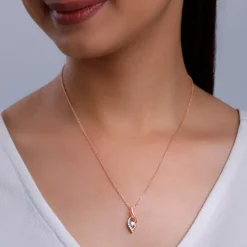 Rose Gold Serenade Diamond Pendant
