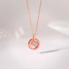 Rose Gold A 100 I Love You Pendant With Link Chain