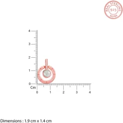 Rose Gold A 100 I Love You Pendant With Link Chain