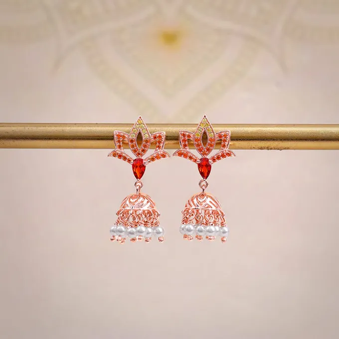 Rose Gold Adishakti Jhumka