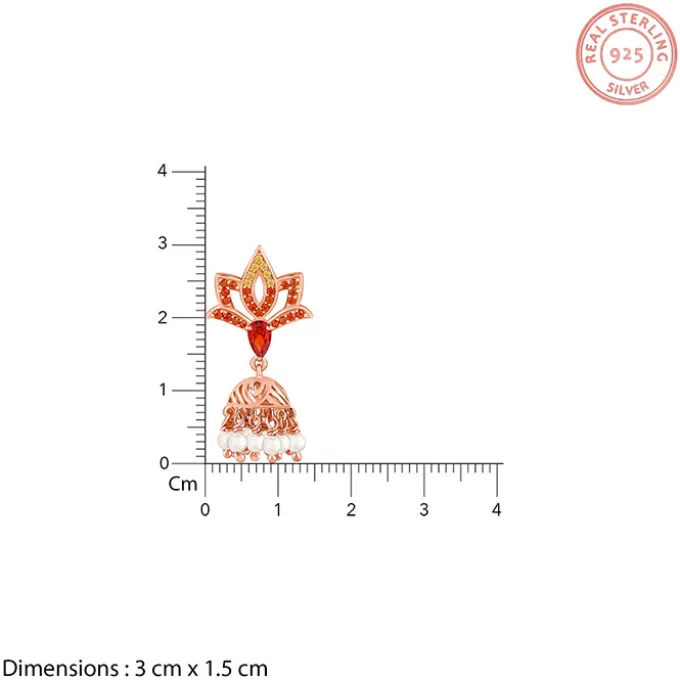 Rose Gold Adishakti Jhumka