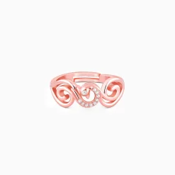 Rose Gold Admiring Peacock Ring