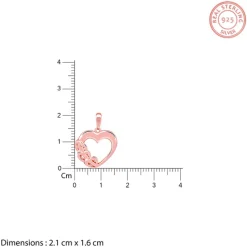Rose Gold All Hearts Pendant With Link Chain