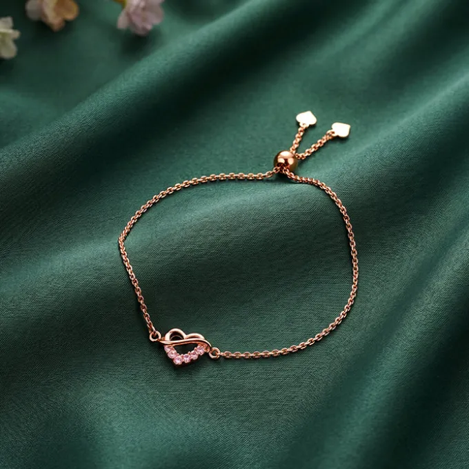 Rose Gold Amora Drop Bracelet