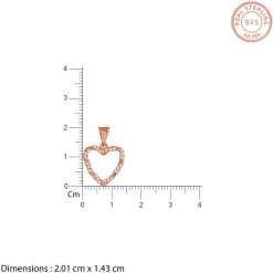 Rose Gold Amora Gleam Pendant with Link Chain