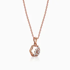 Rose Gold and Diamond Meridian Pendant