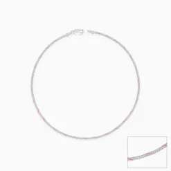 Rose Gold and Silver Snake Chain Anklet