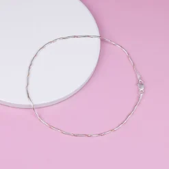 Rose Gold and Silver Snake Chain Anklet
