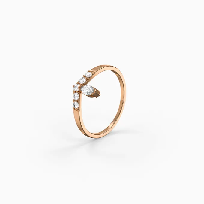 Rose Gold Aphrodite Shine Ring (Size 12)