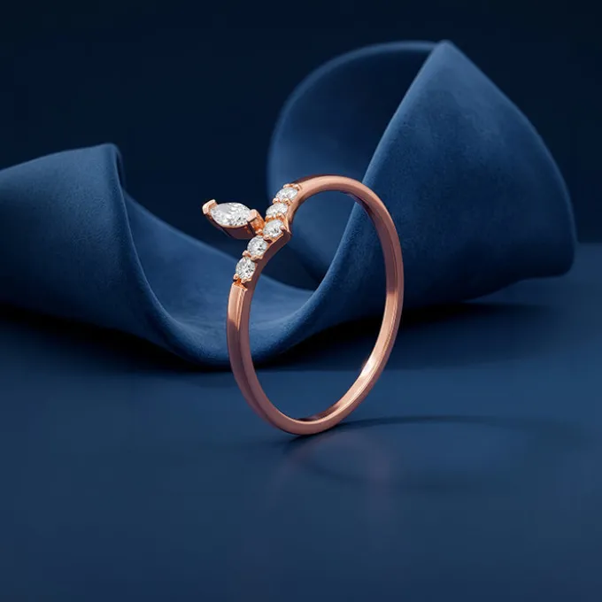 Rose Gold Aphrodite Shine Ring (Size 12)