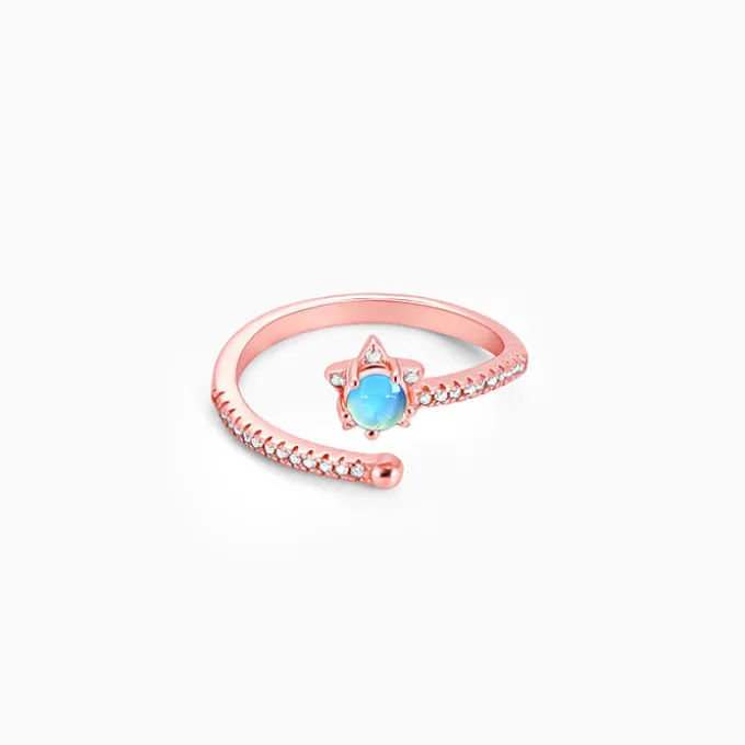 Rose Gold Aquatic Ring