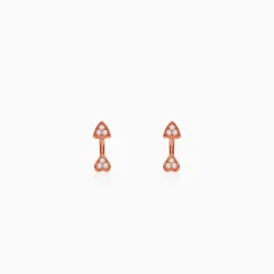 Rose Gold Arrowshine Studs