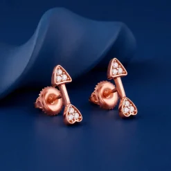 Rose Gold Arrowshine Studs