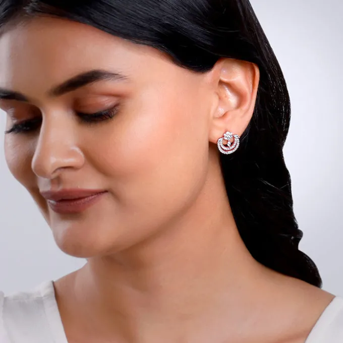 Rose Gold Audrey Earrings