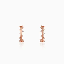 Rose Gold Beautiful Things J Hoop Earrings