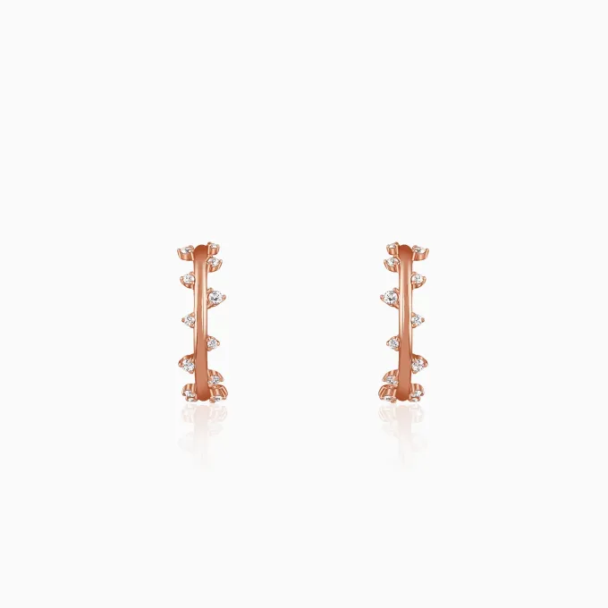 Rose Gold Beautiful Things J Hoop Earrings