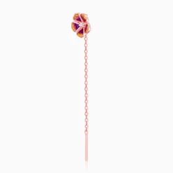 Rose Gold Bell Mallow Earrings
