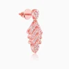 Rose Gold Belle Leaf Earrings
