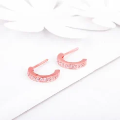 Rose Gold Bliss Hoop Earrings
