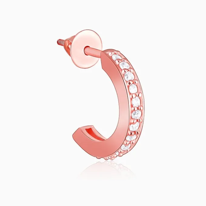Rose Gold Bliss Hoop Earrings