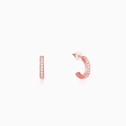 Rose Gold Bliss Hoop Earrings