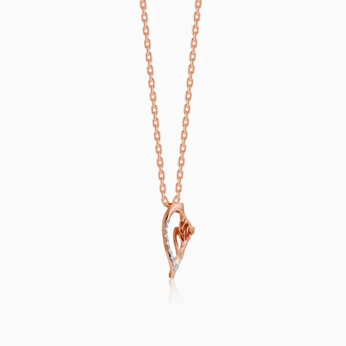 Rose Gold Blissful Shine Diamond Pendant