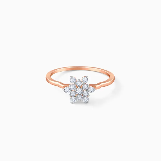 Rose Gold Bloom Lab Grown Diamond Ring