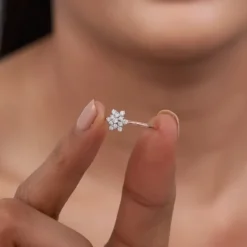 Rose Gold Bloom Lab Grown Diamond Ring