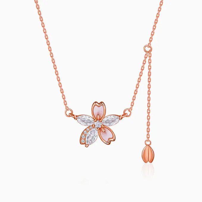 Rose Gold Bloom Necklace