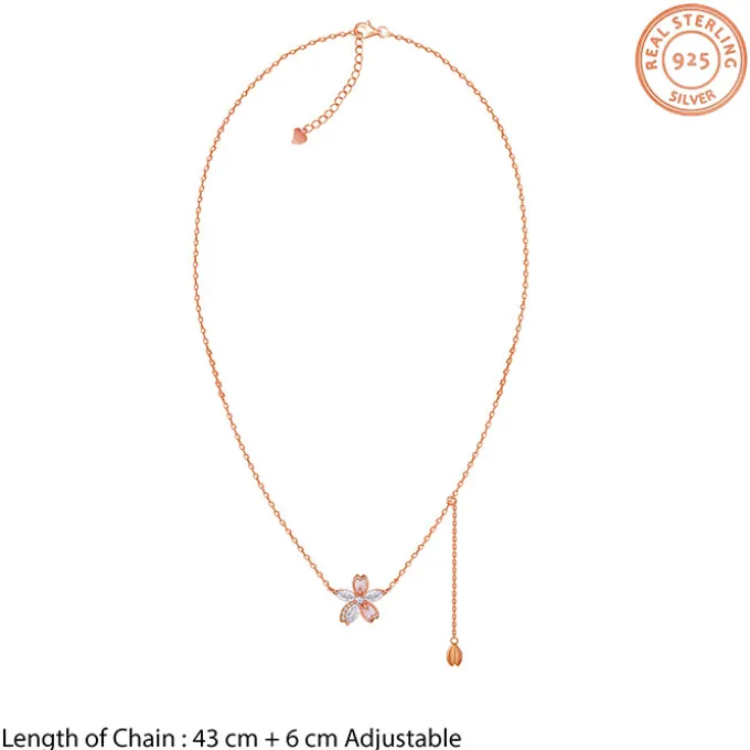 Rose Gold Bloom Necklace