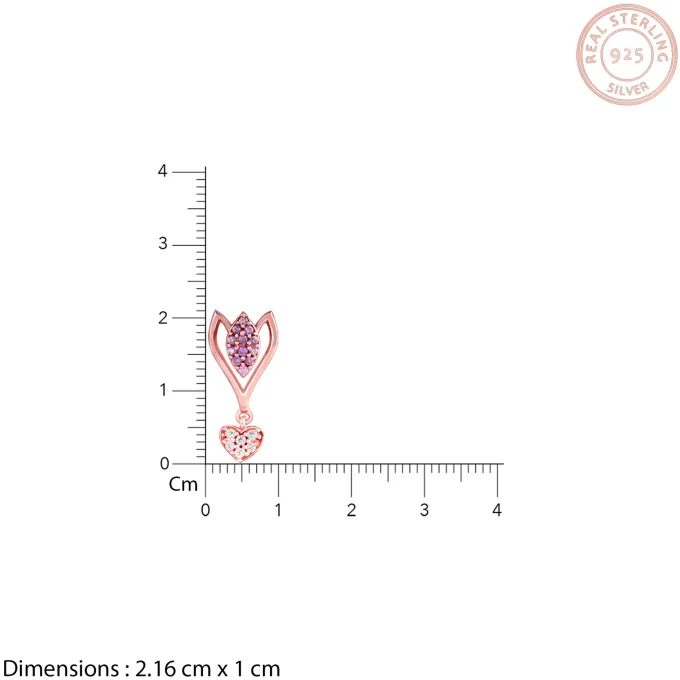 Rose Gold Blossoming Crocus Earrings
