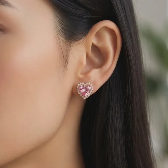 Rose Gold Blush Vows Earrings