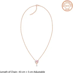 Rose Gold Blushing Blooms Necklace