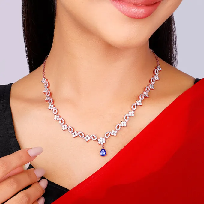Rose Gold Bridal Celebration Necklace