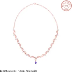 Rose Gold Bridal Celebration Necklace