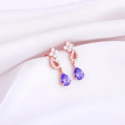 Rose Gold Bridal Celebration Earrings