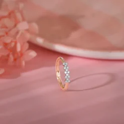 Rose Gold Bunch of Grace Diamond Ring