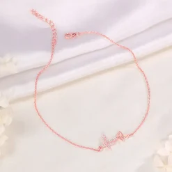Rose Gold Butterfly Duo Anklet