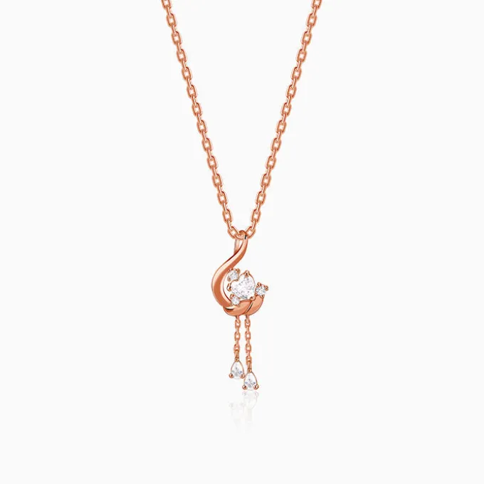 Rose Gold Carry Your Heart Pendant With Link Chain
