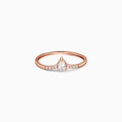 Rose Gold Celeste Oval Ring