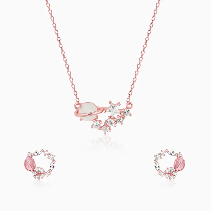Rose Gold Celestial Swirl Set