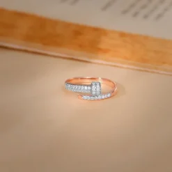 Rose Gold Celestial Whimsy Diamond Ring