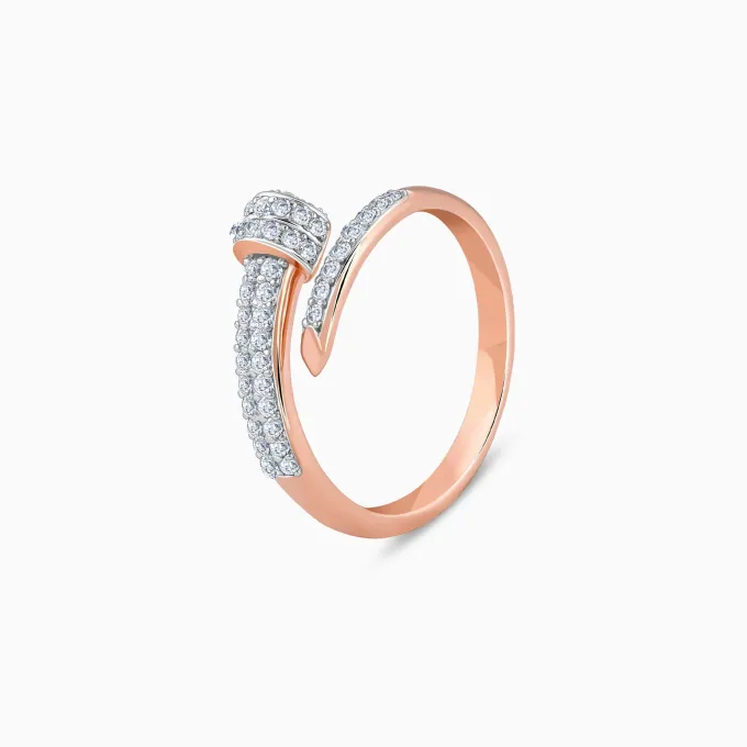 Rose Gold Celestial Whimsy Diamond Ring