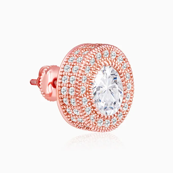 Rose Gold Charming Studs